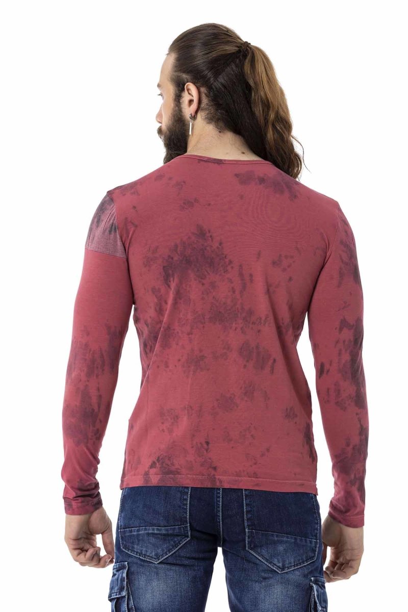 CL524 bluza męska z z rozcięciem pod szyją