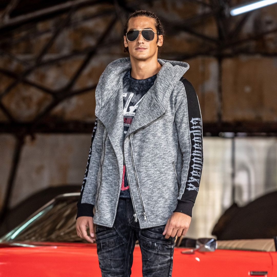 CL526 Herren Sweatjacke in extravagantem Look