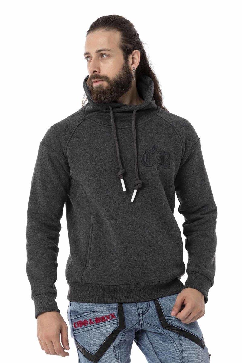 CL529 Herren Sweatshirt mit hochabschließendem Stehkragen