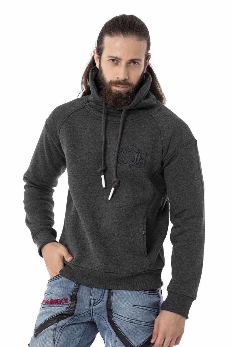 CL529 Herren Sweatshirt mit hochabschließendem Stehkragen