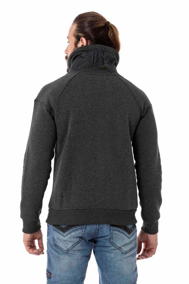 CL529 Herren Sweatshirt mit hochabschließendem Stehkragen