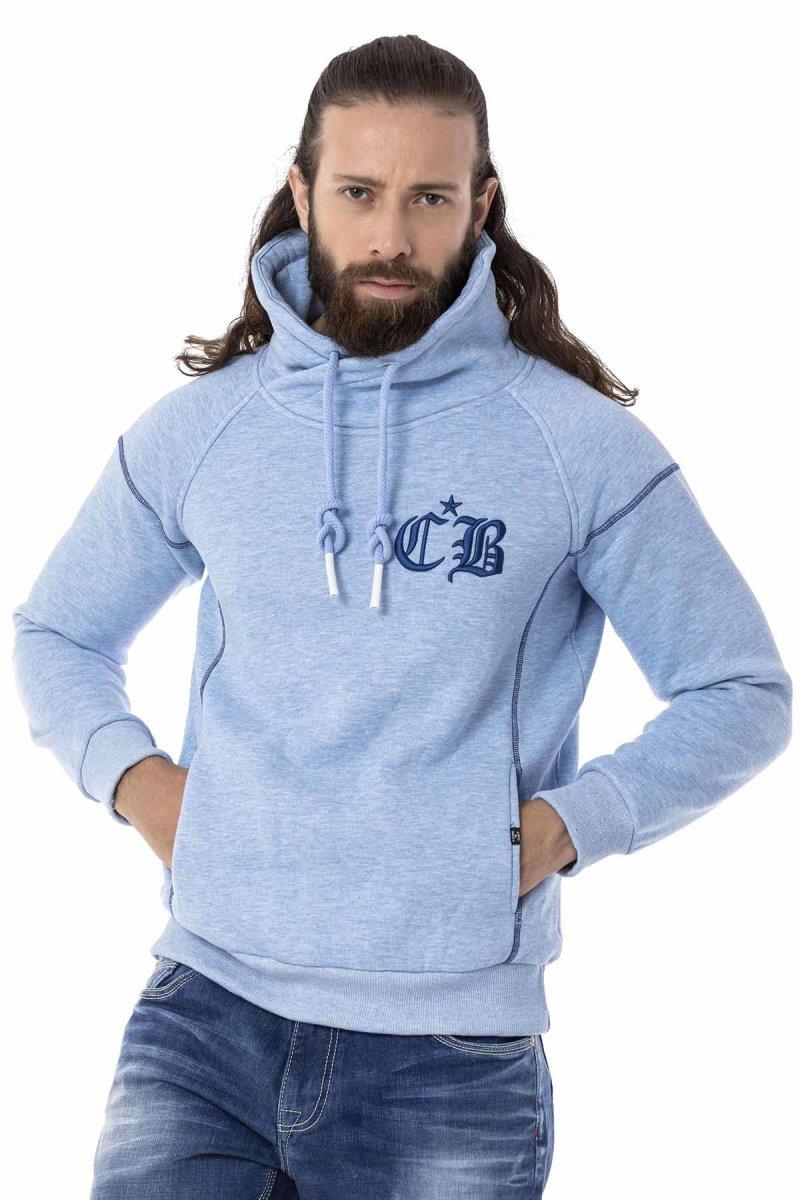 CL529 Herren Sweatshirt mit hochabschließendem Stehkragen
