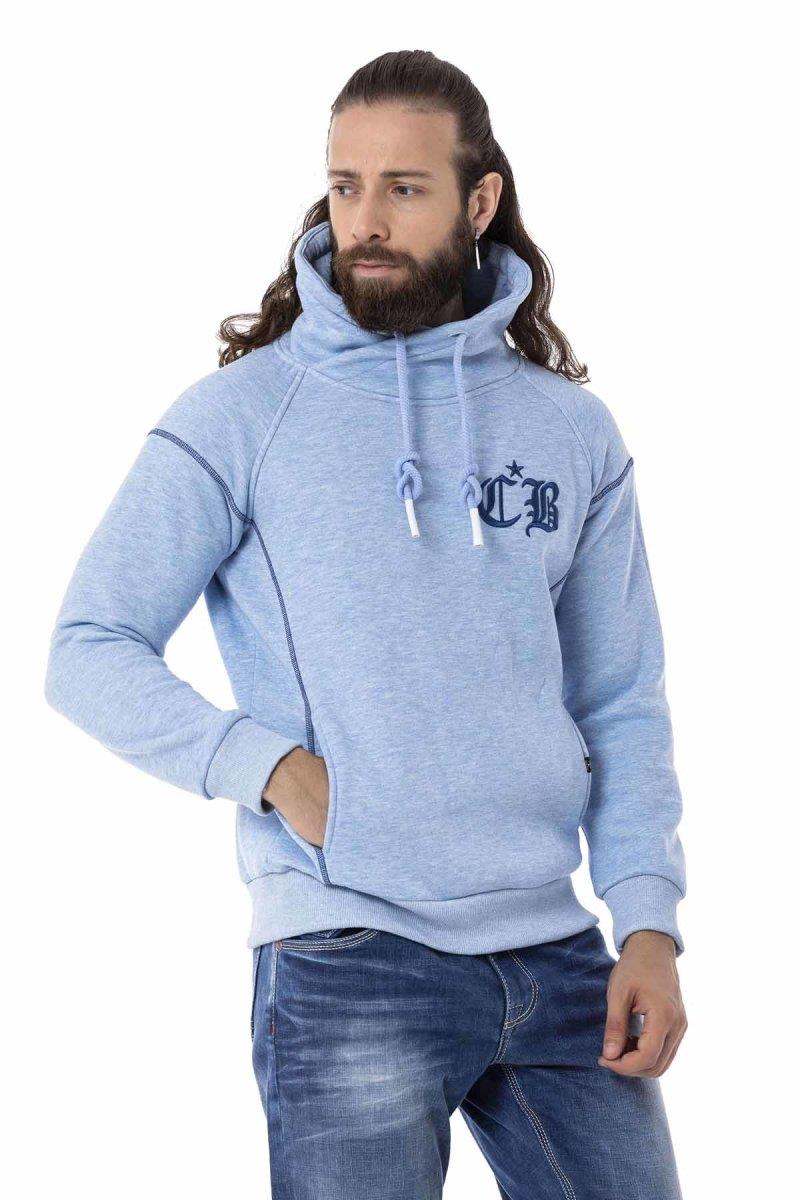 CL529 Herren Sweatshirt mit hochabschließendem Stehkragen