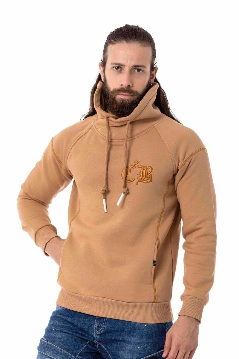 CL529 Herren Sweatshirt mit hochabschließendem Stehkragen