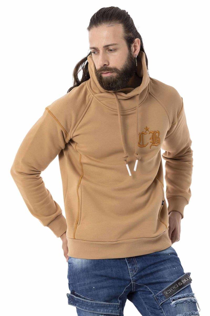 CL529 Herren Sweatshirt mit hochabschließendem Stehkragen
