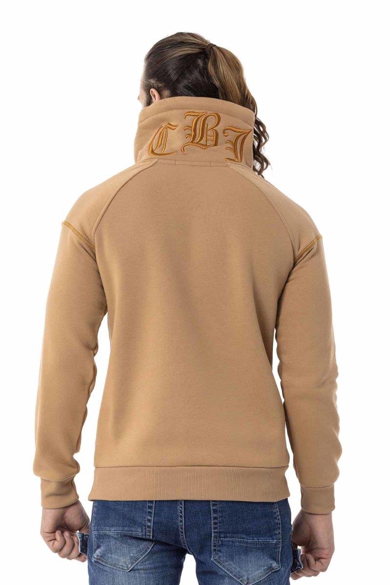 CL529 Herren Sweatshirt mit hochabschließendem Stehkragen