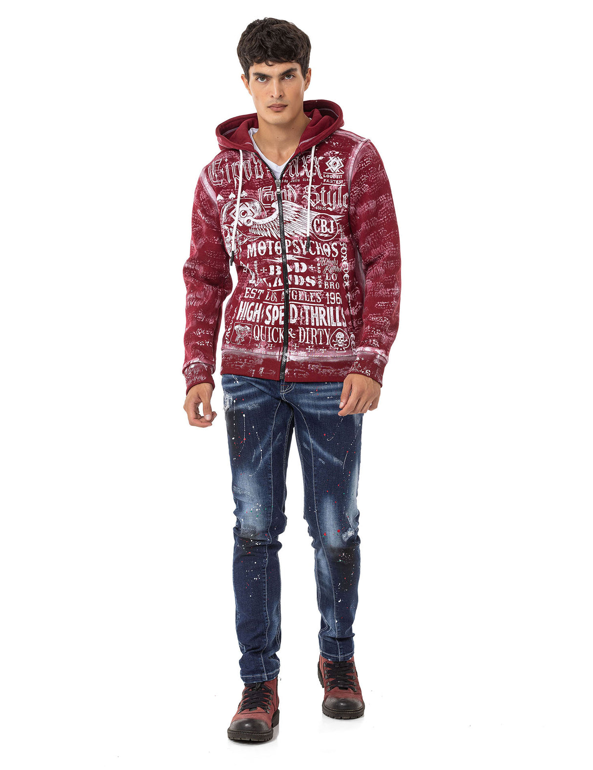 CL544 bluza męska z kapturem