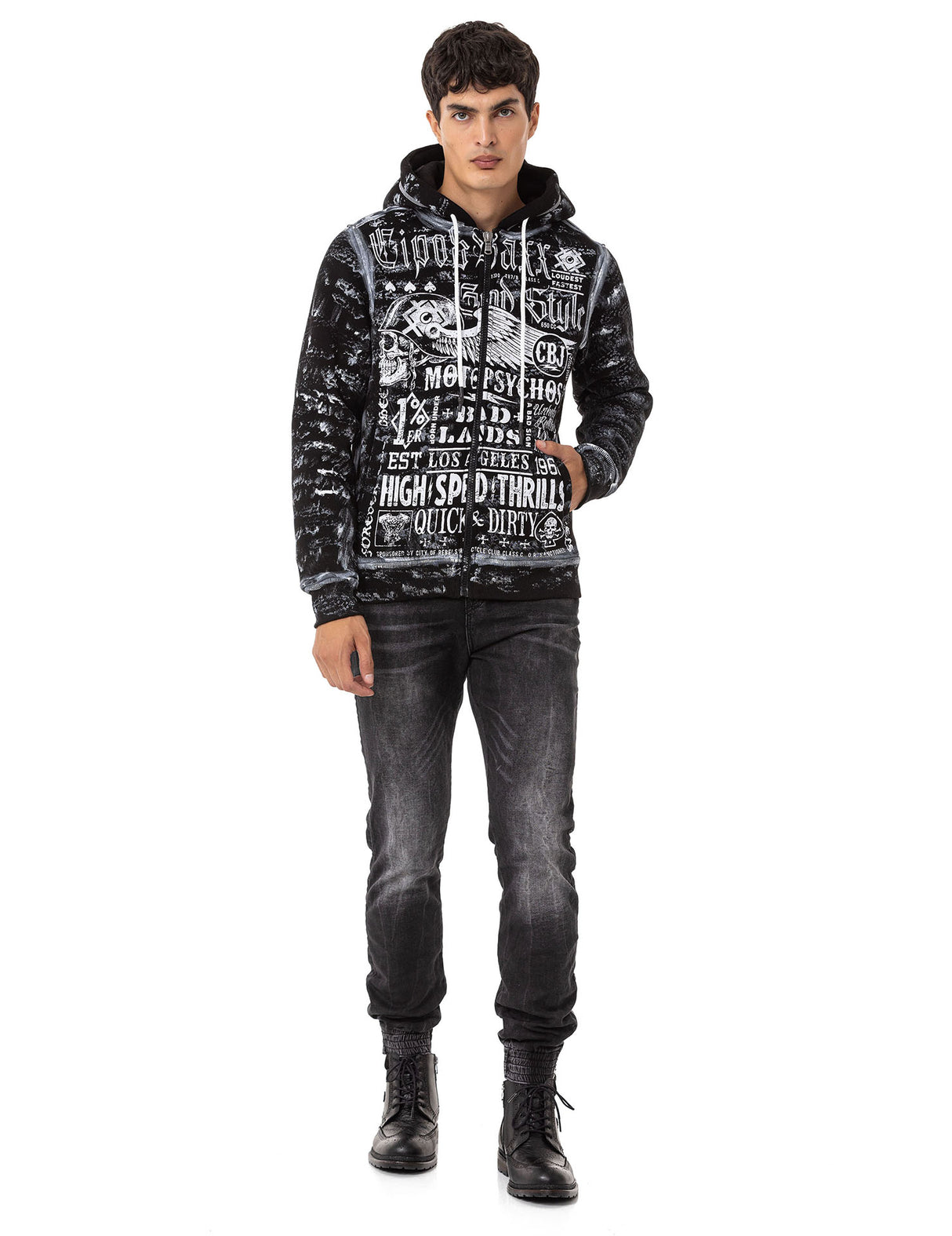 CL544 bluza męska z kapturem