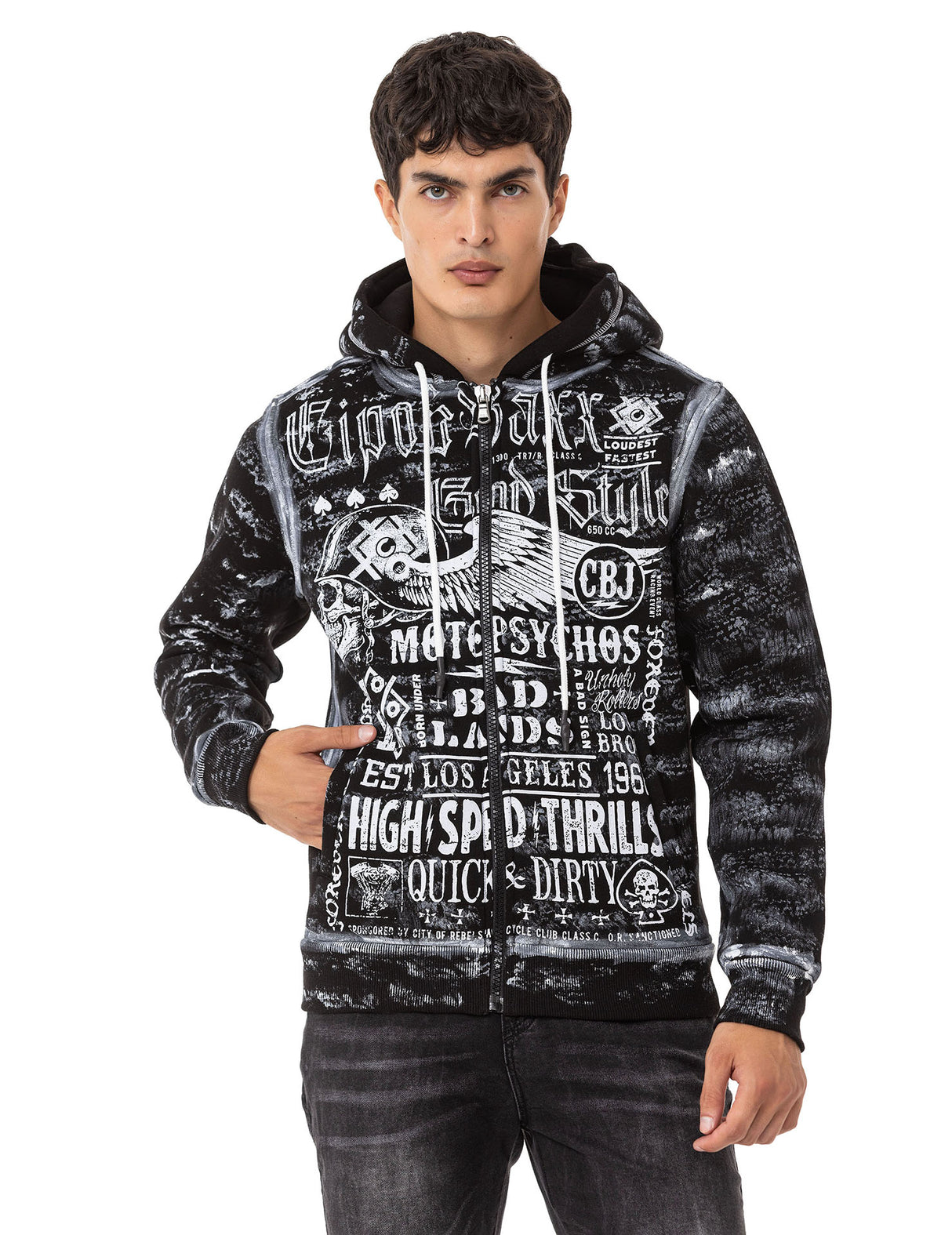 CL544 bluza męska z kapturem