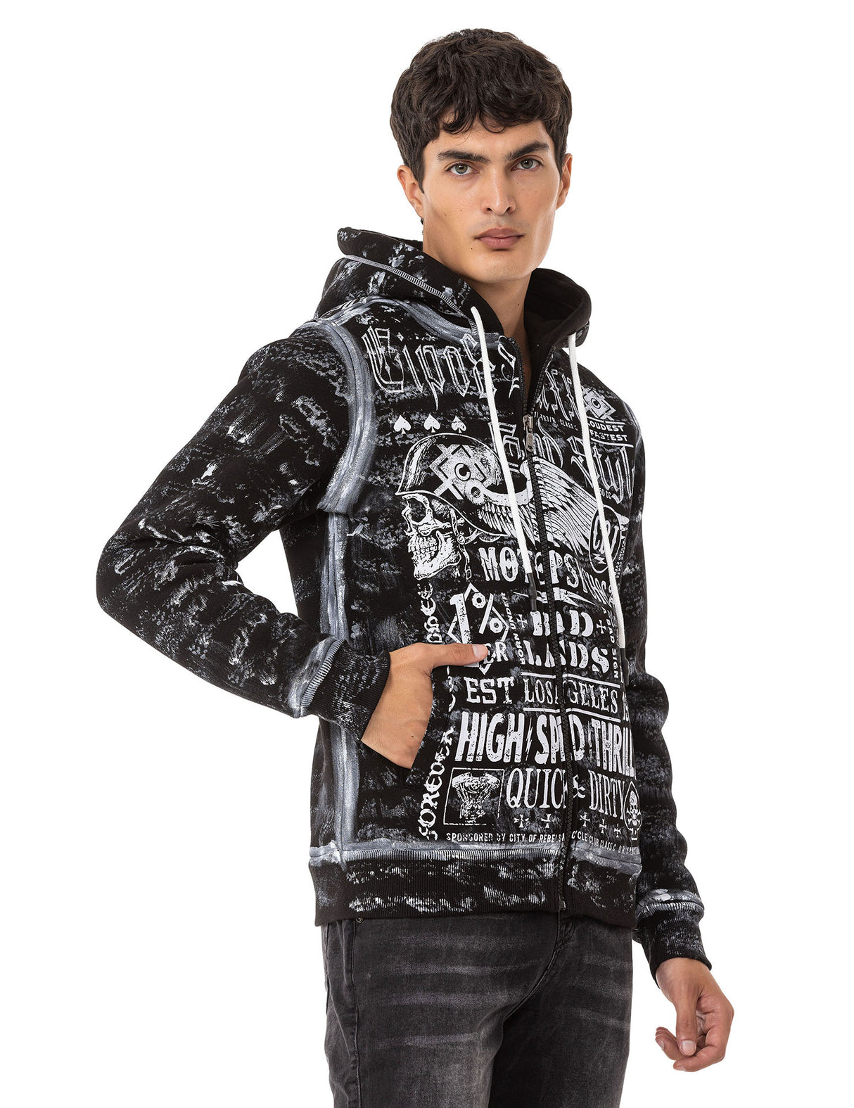 CL544 bluza męska z kapturem