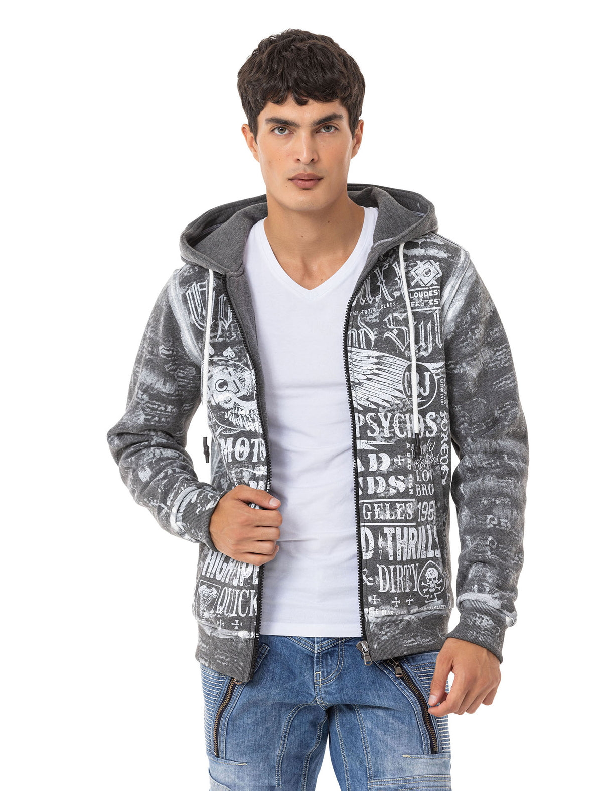 CL544 Sudadera Estampada para Hombre