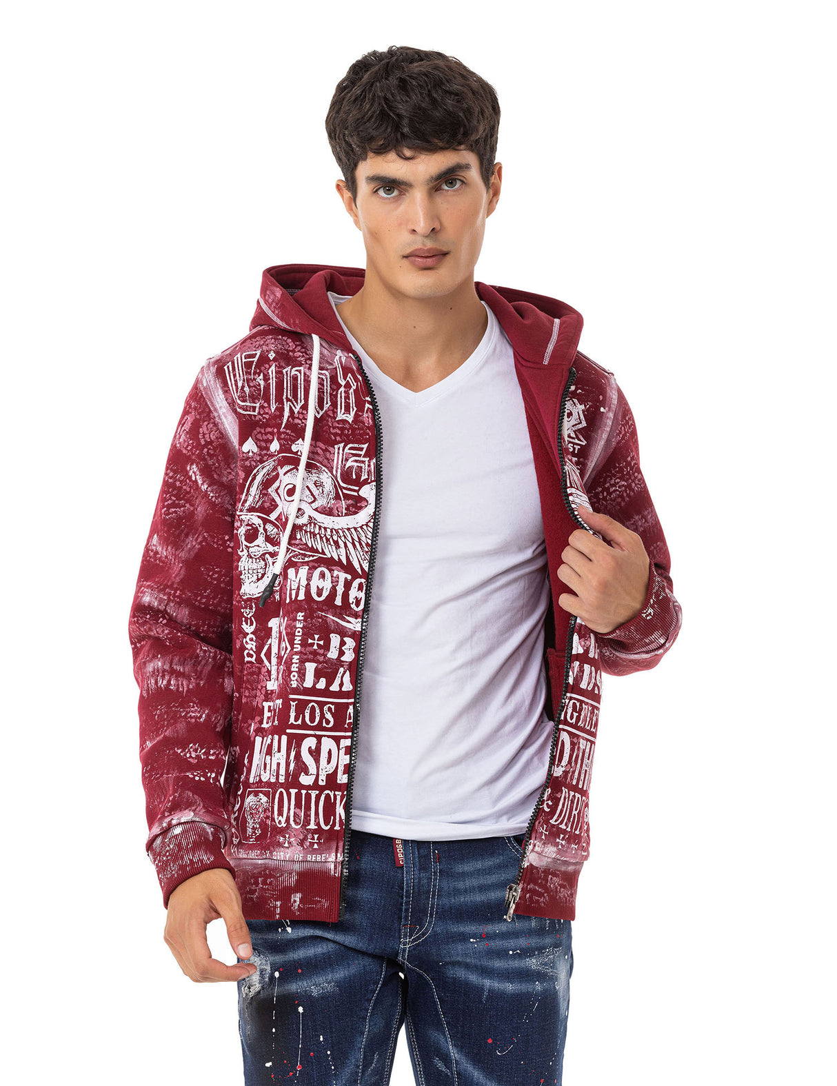 CL544 bluza męska z kapturem