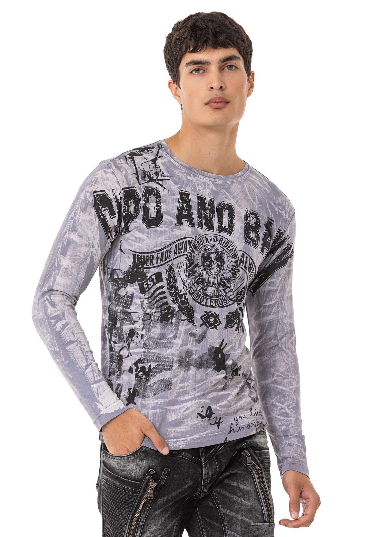 CL549 bluza męska z nadrukiem