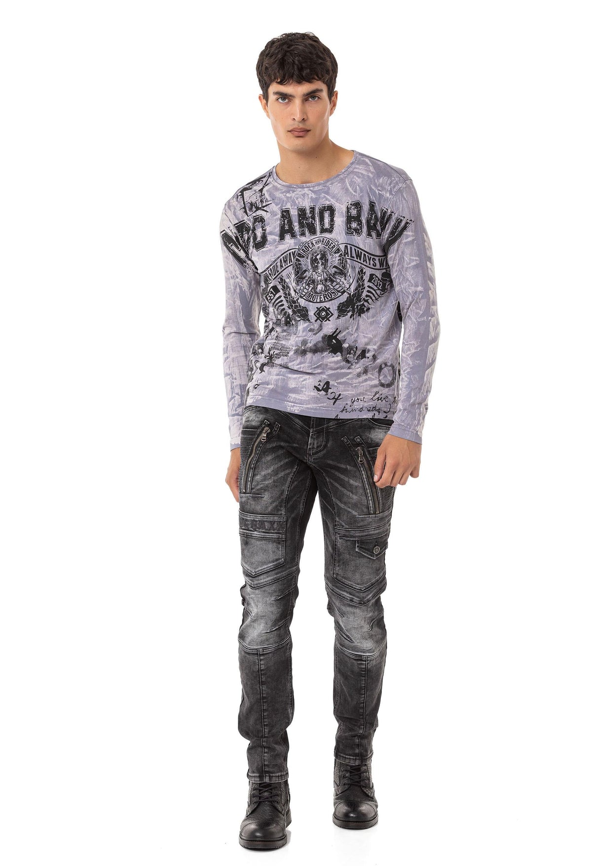 CL549 bluza męska z nadrukiem