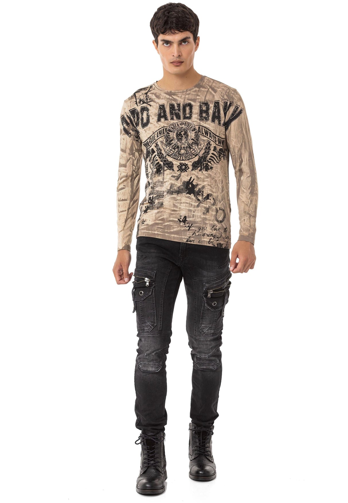 CL549 bluza męska z nadrukiem