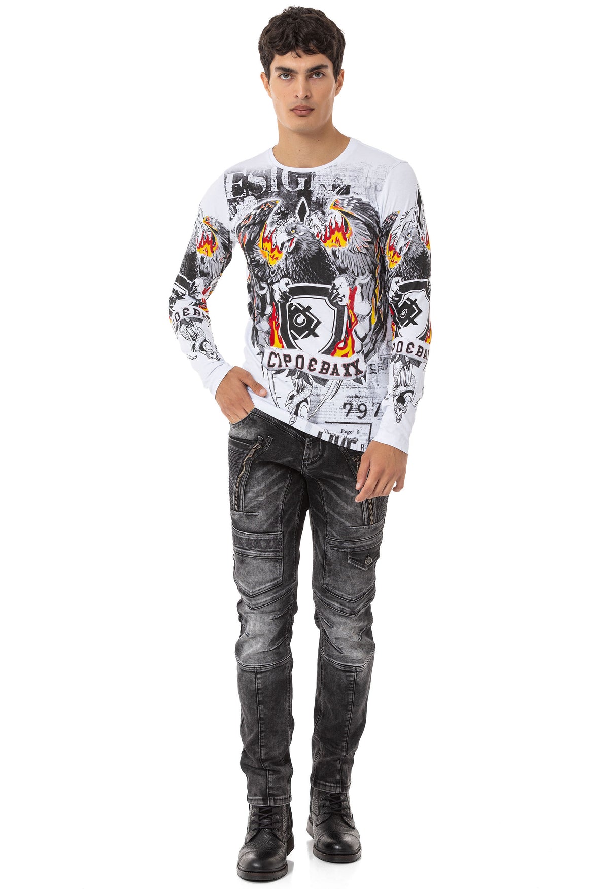 CL553 bluza męska z kapturem