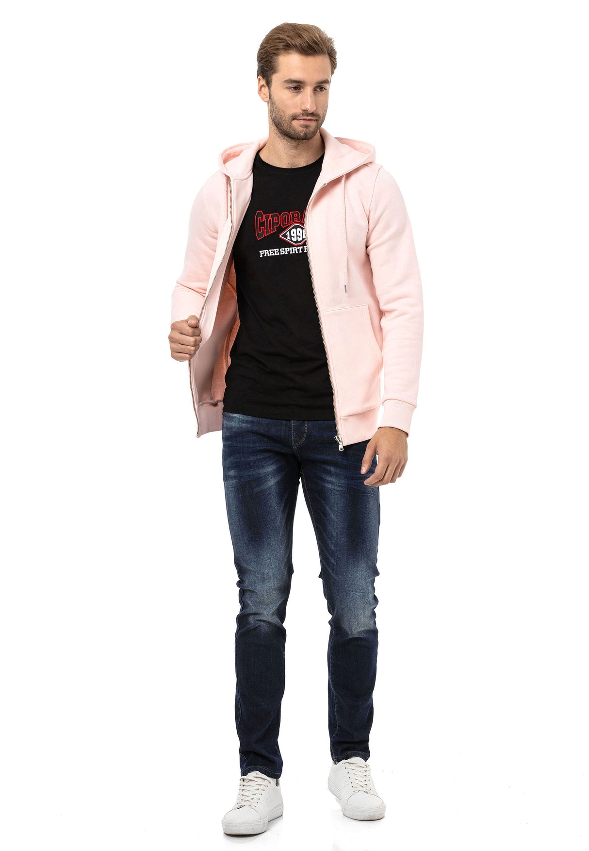 Cl557 hommes sweat-shirt avec capuche