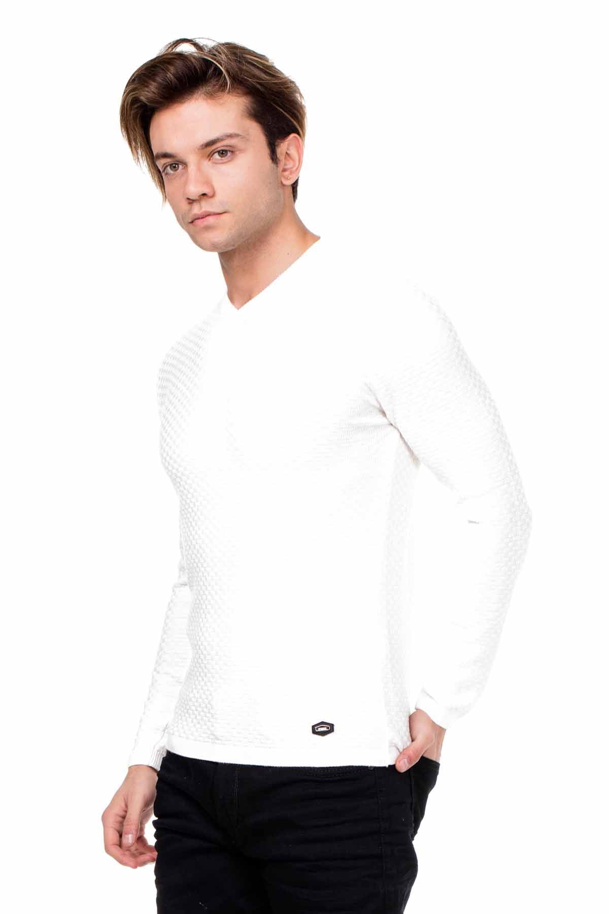 CP169 sweter męski klasyczny