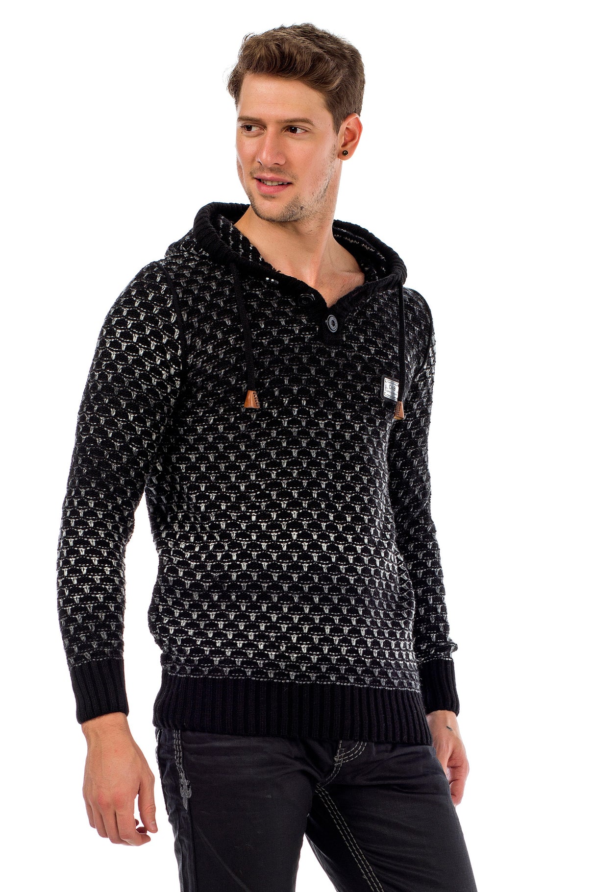 MĘSKI BLUZA Z KAPTUREM CP183