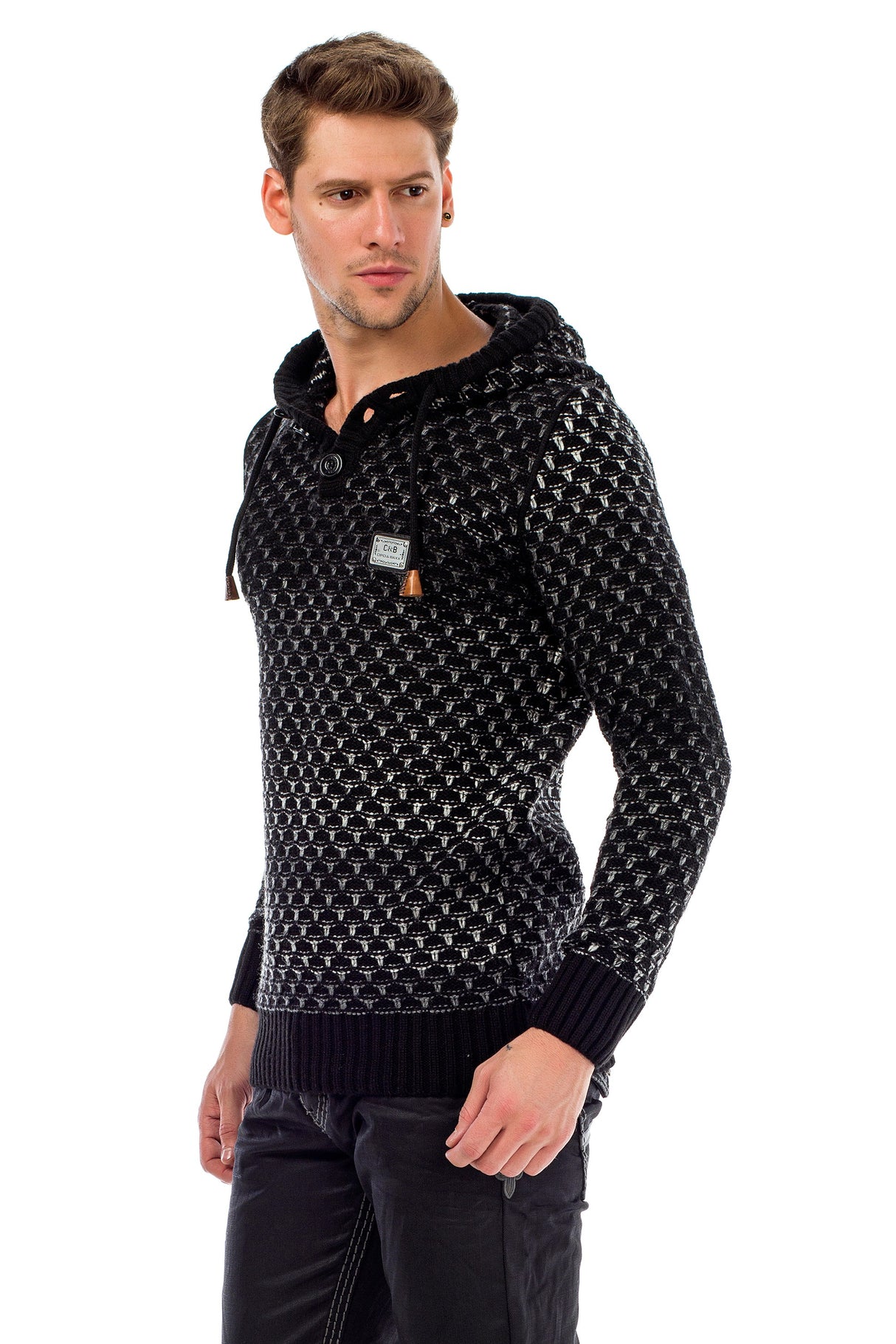 MĘSKI BLUZA Z KAPTUREM CP183