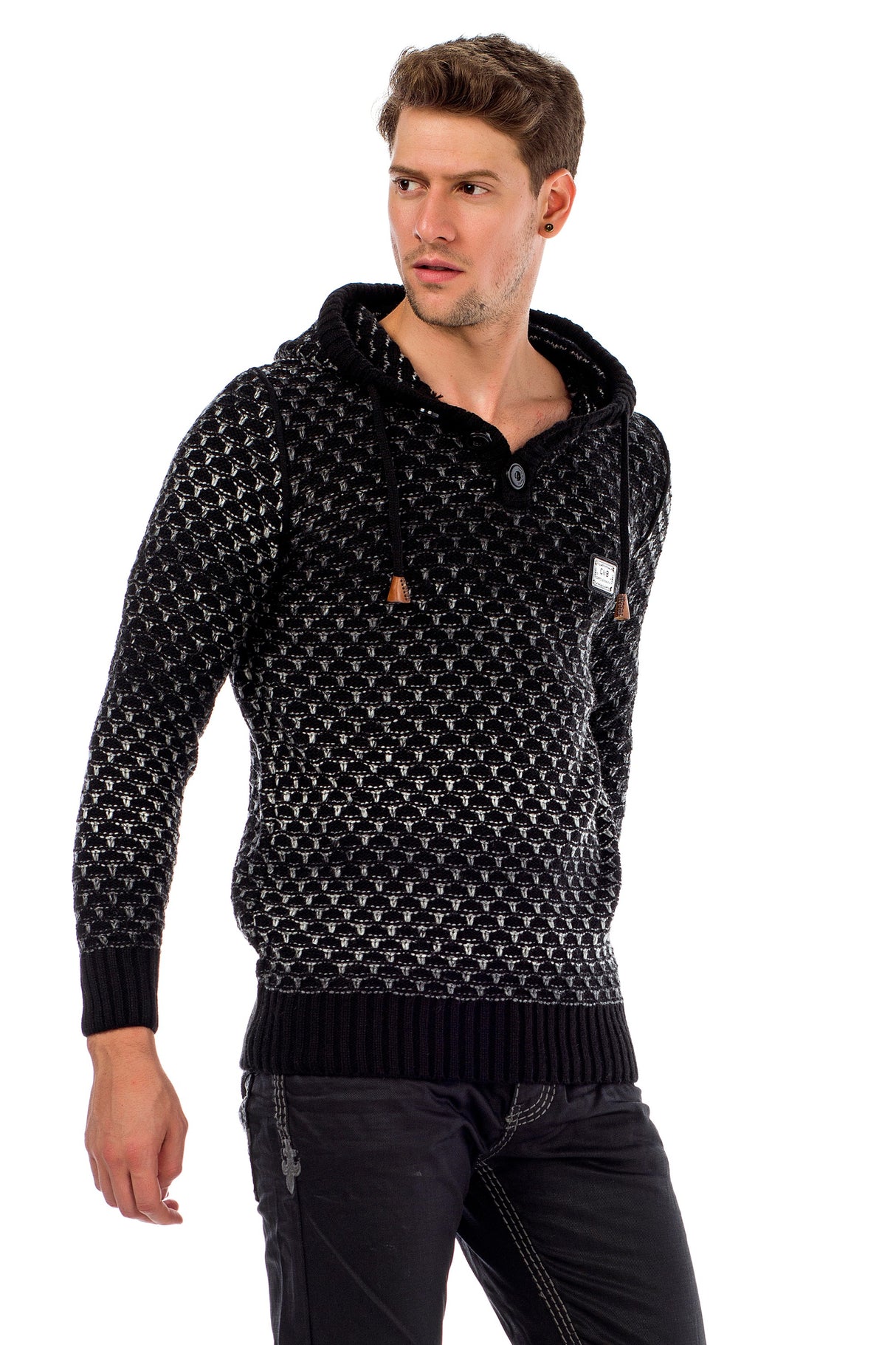 MĘSKI BLUZA Z KAPTUREM CP183