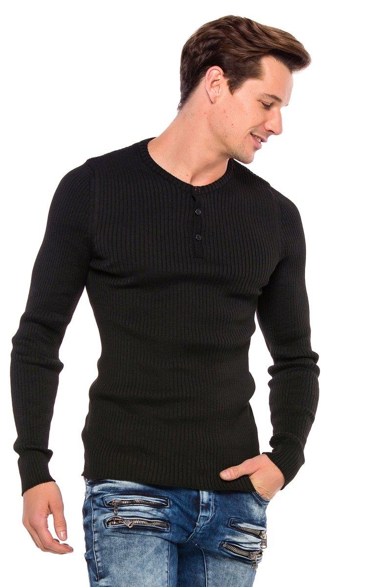 CP193 sweter męski z guzikami
