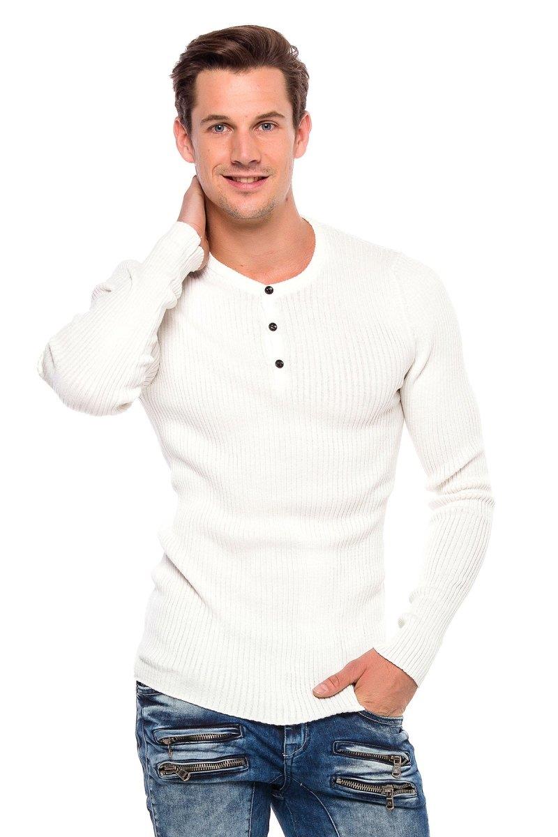 CP193 sweter męski z guzikami