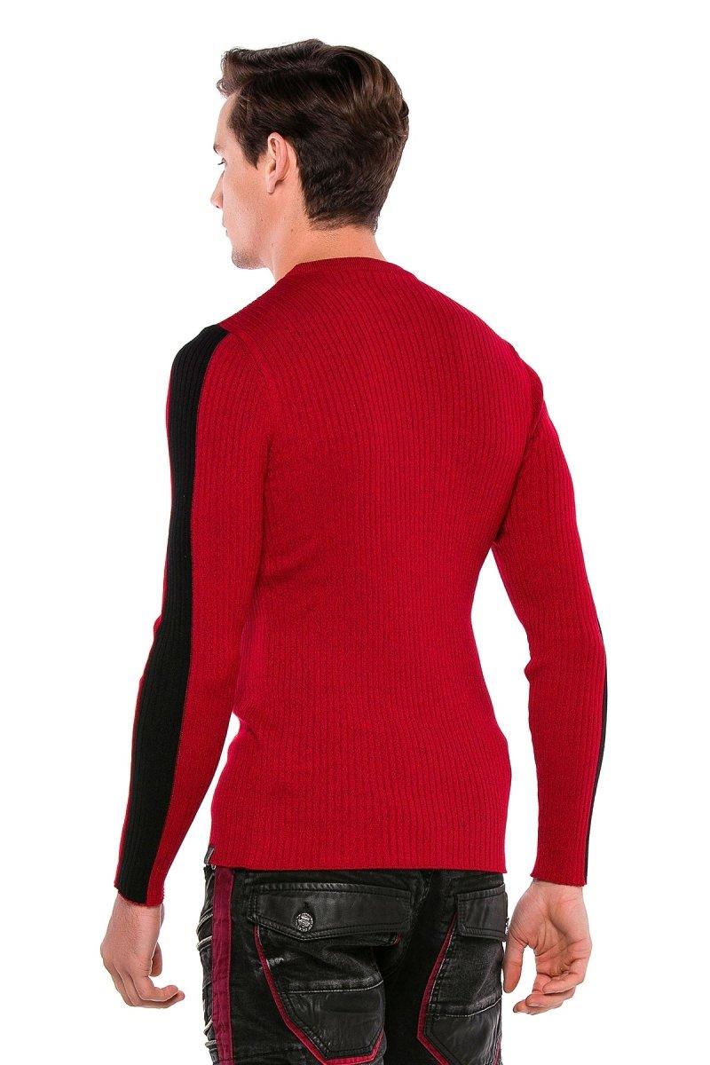 CP194 UOMINI MAGLIO DI MITTURE CON STRIPI DI CONTROTTO LATURA