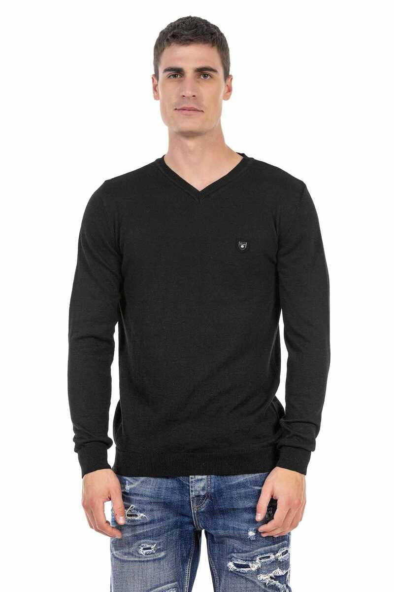 CP242 Pull pour hommes noirs