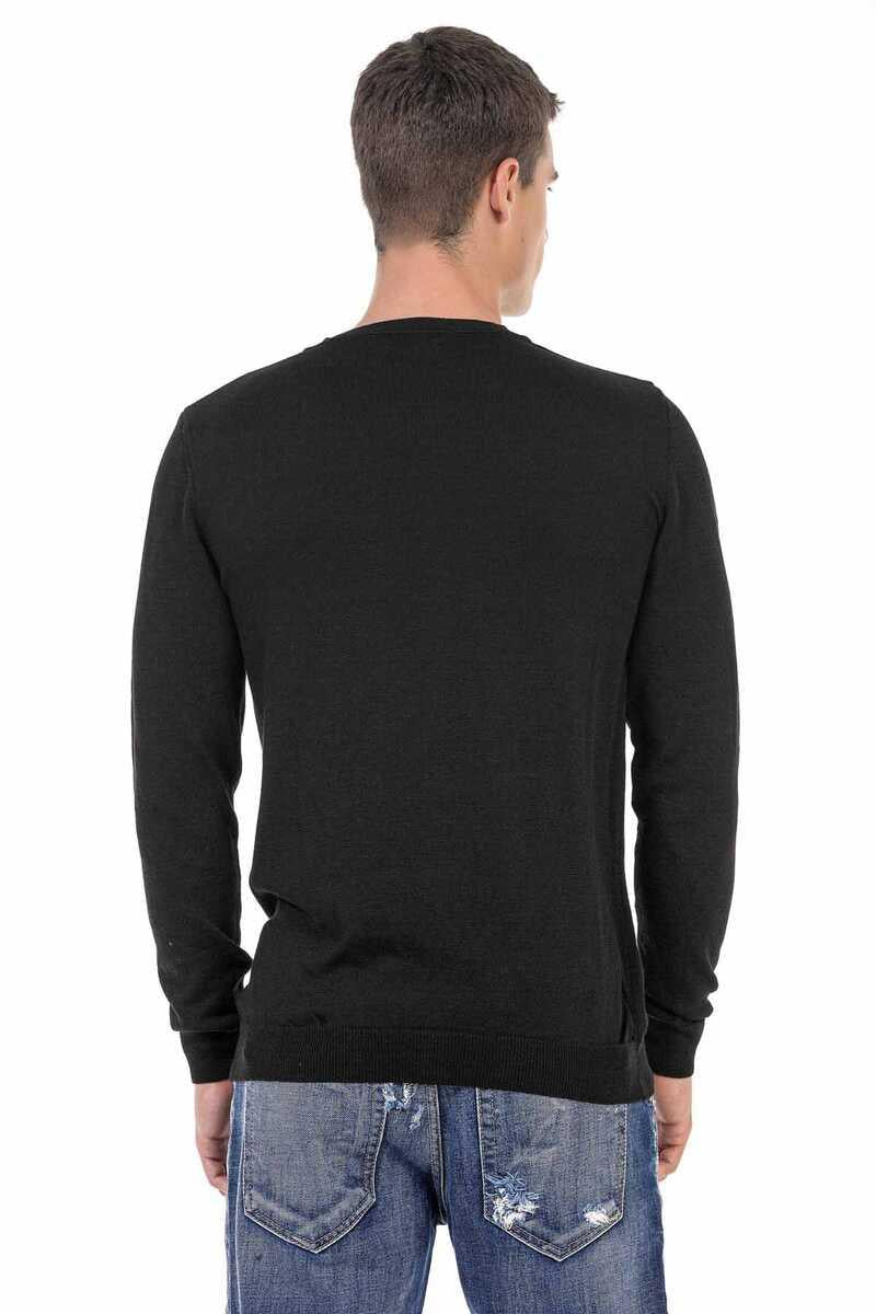 CP242 Pull pour hommes noirs
