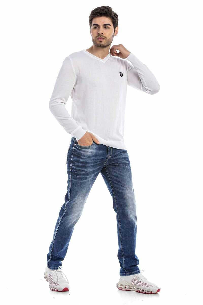 CP242 sweter męski klasyczny