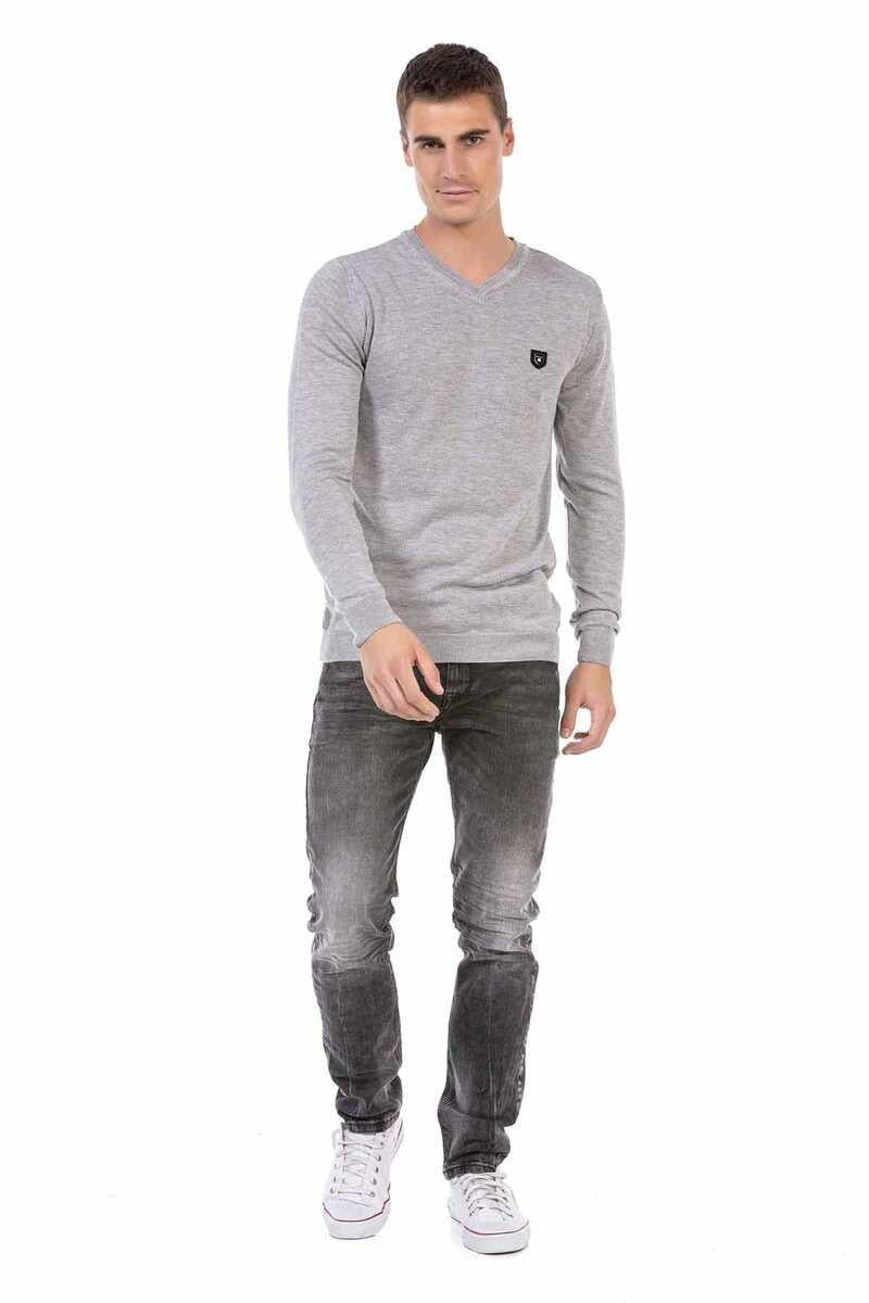 CP242 Pull pour hommes noirs