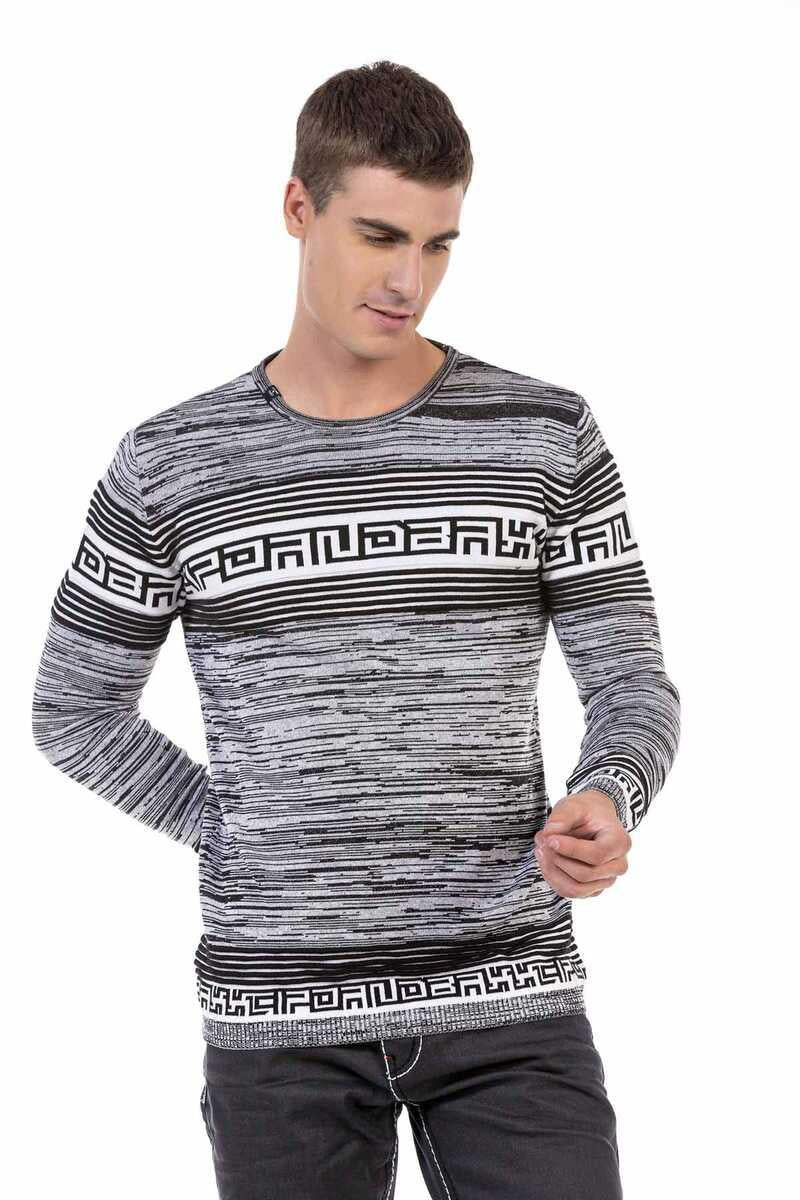 CP244 sweter męski z wzorem