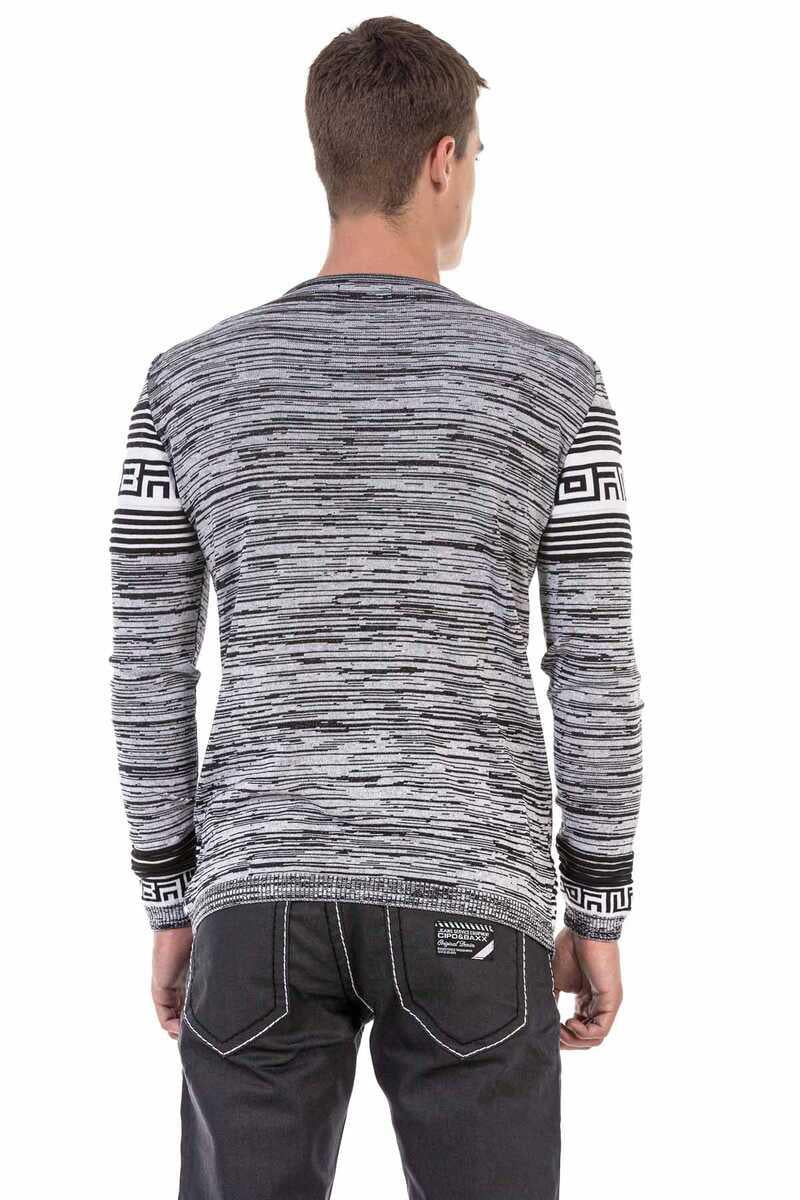 CP244 sweter męski z wzorem