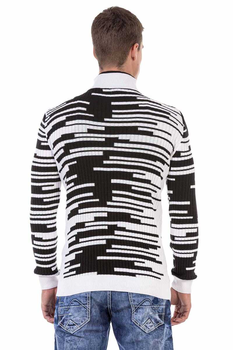 CP245 sweter męski w paski