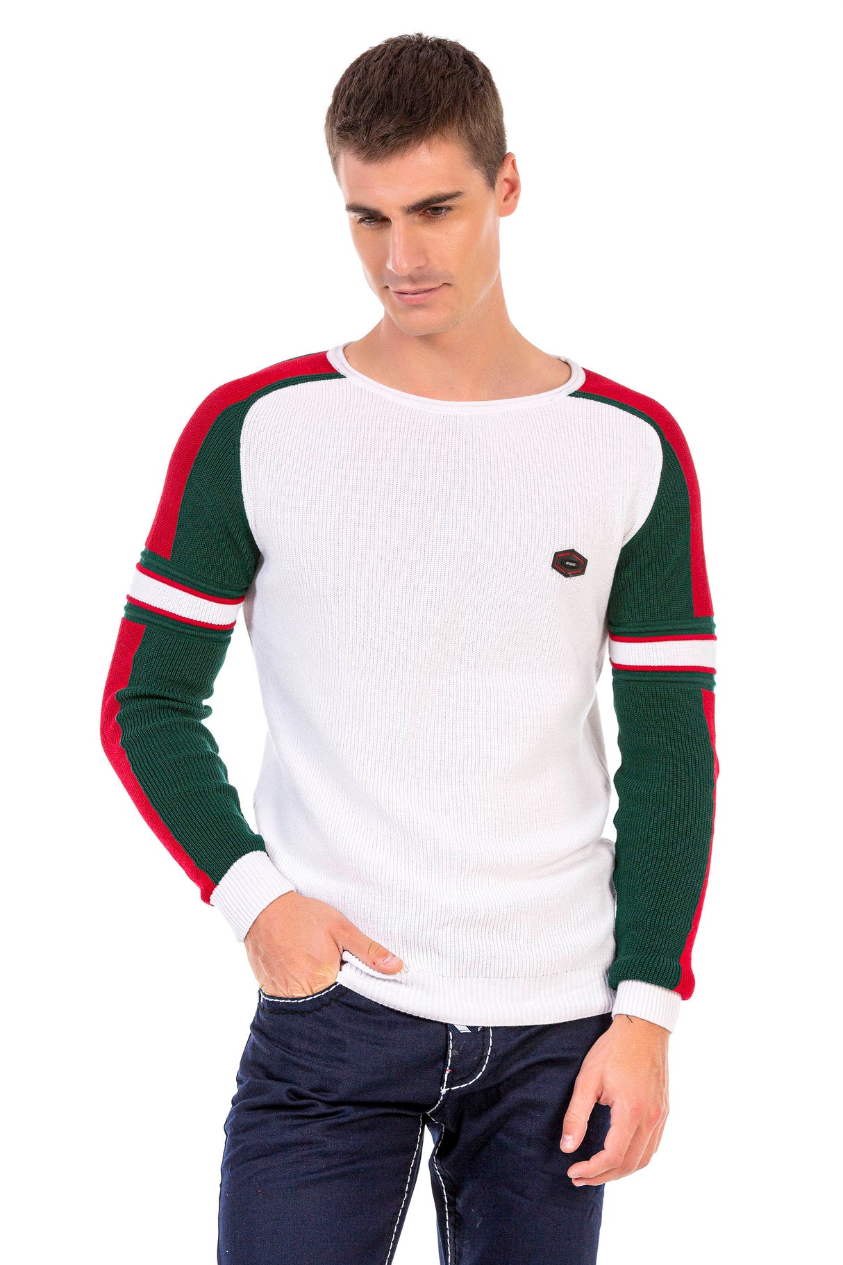 CP249 sweter męski w klasycznym stylu