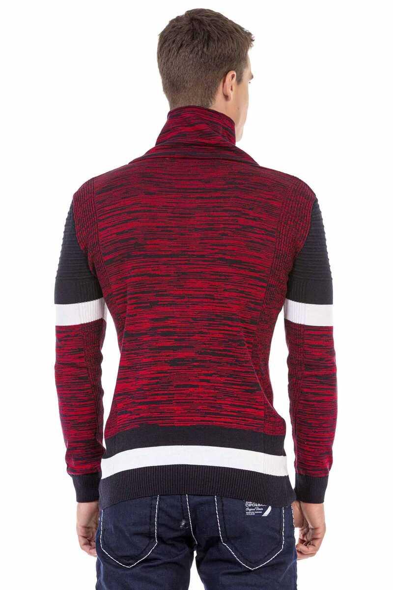 CP250 sweter męski z kołnierzem