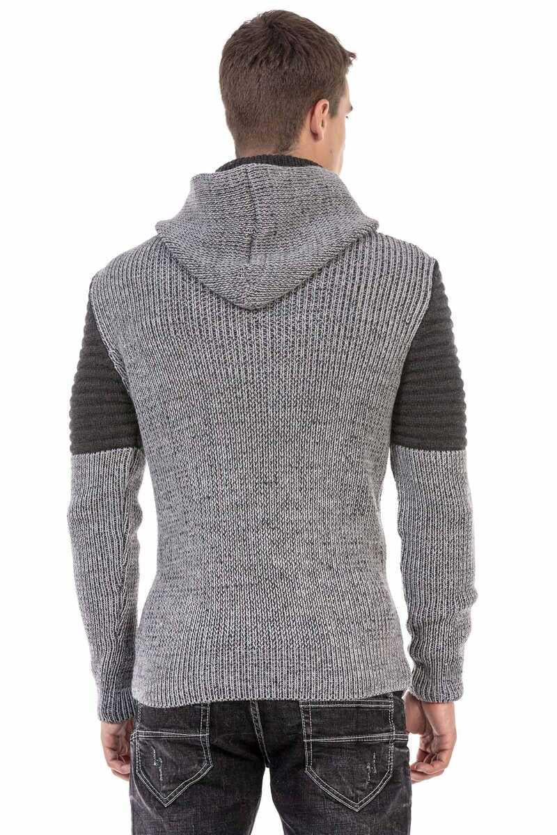 CP253 sweter męski z kapturem