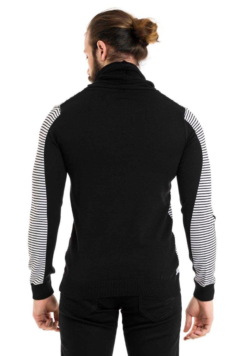 CP264 sweter z szerokim golfem