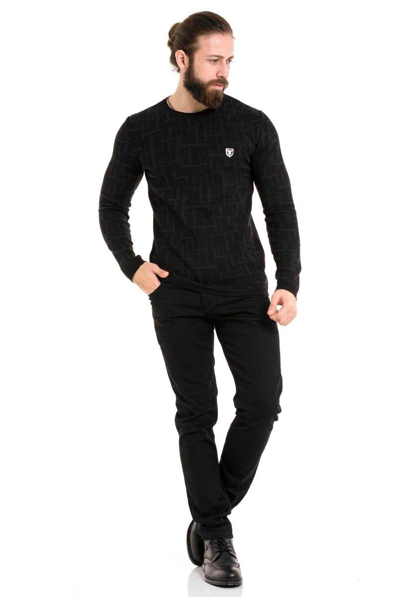 CP277 sweter męski klasyczny