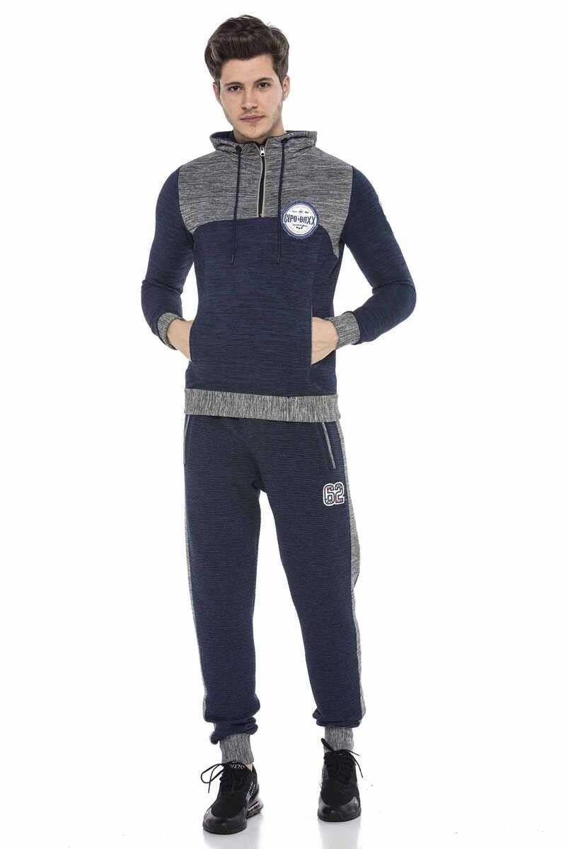 CR120 spodnie dresowe z modnymi bocznymi paskami