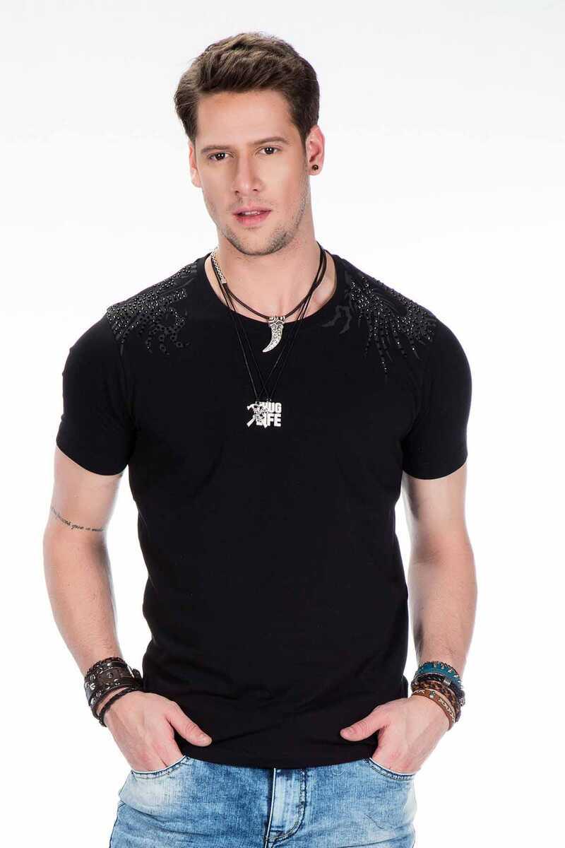 CT376 t-shirt męski z kamieniami