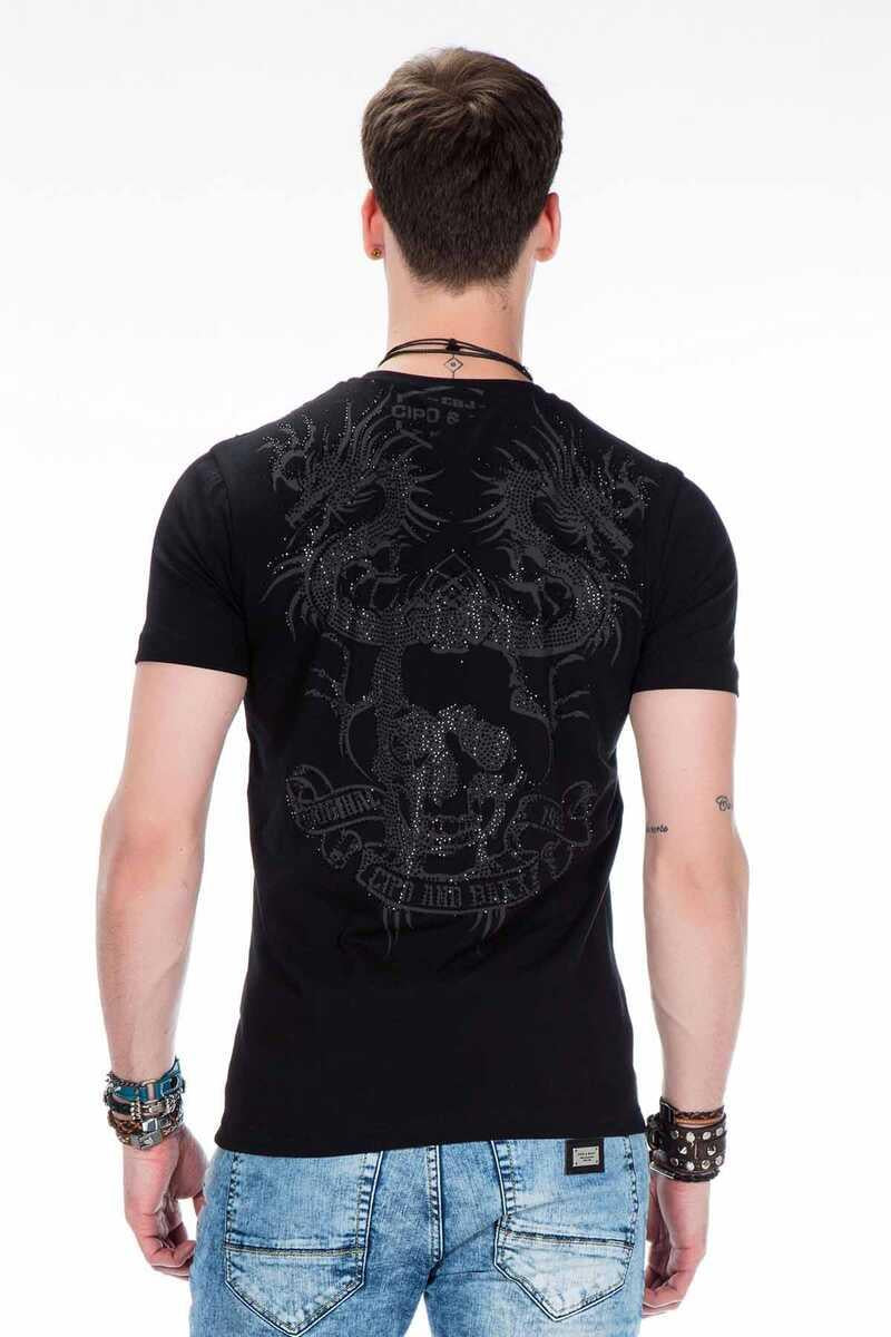 CT376 t-shirt męski z kamieniami