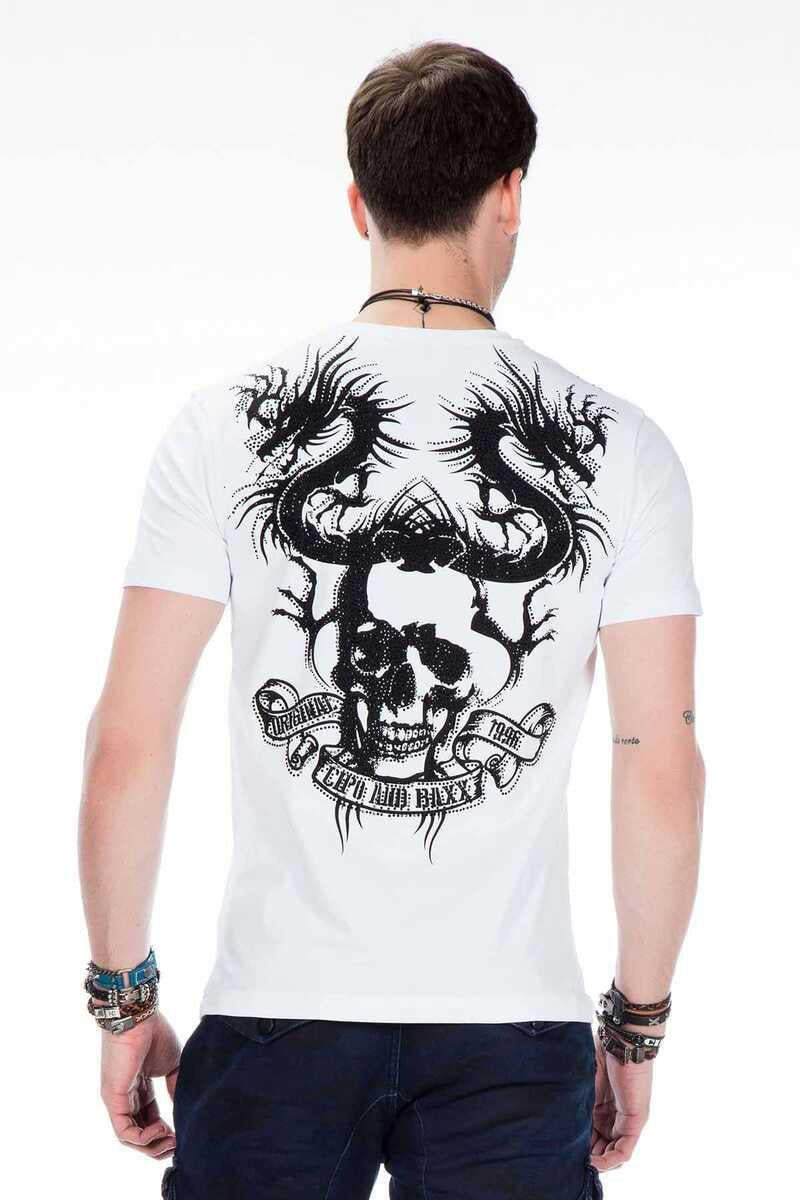 CT376 t-shirt męski z kamieniami