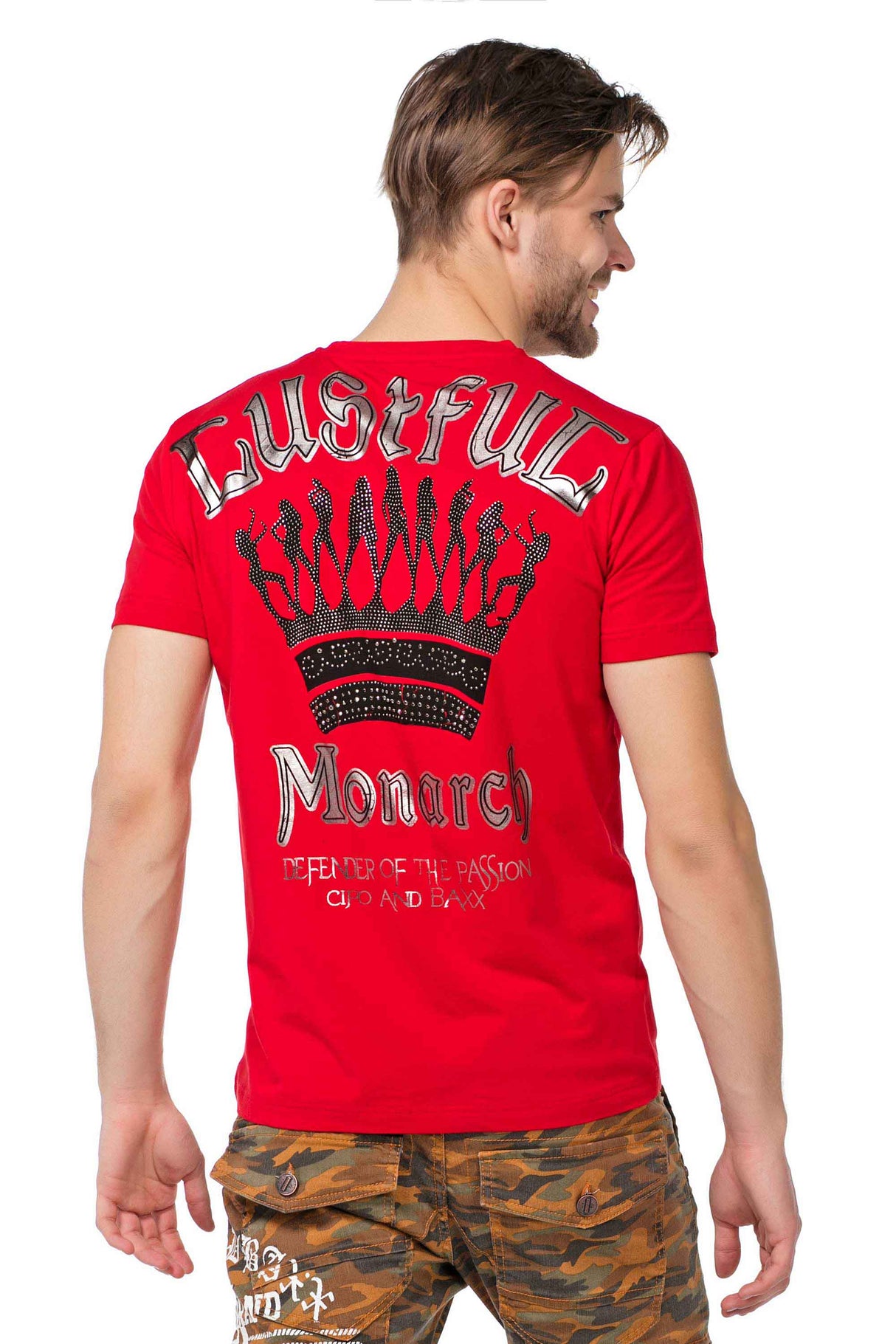 CT377 t shirt męski z kamieniami