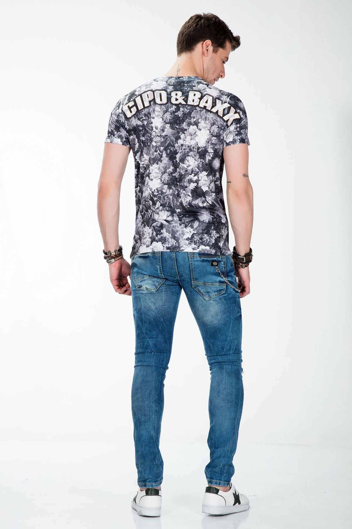 CT382 t-shirt męski z nadrukiem