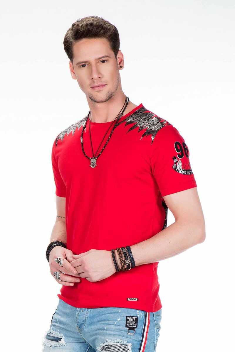 CT409 t-shirt męski z dużym nadrukiem