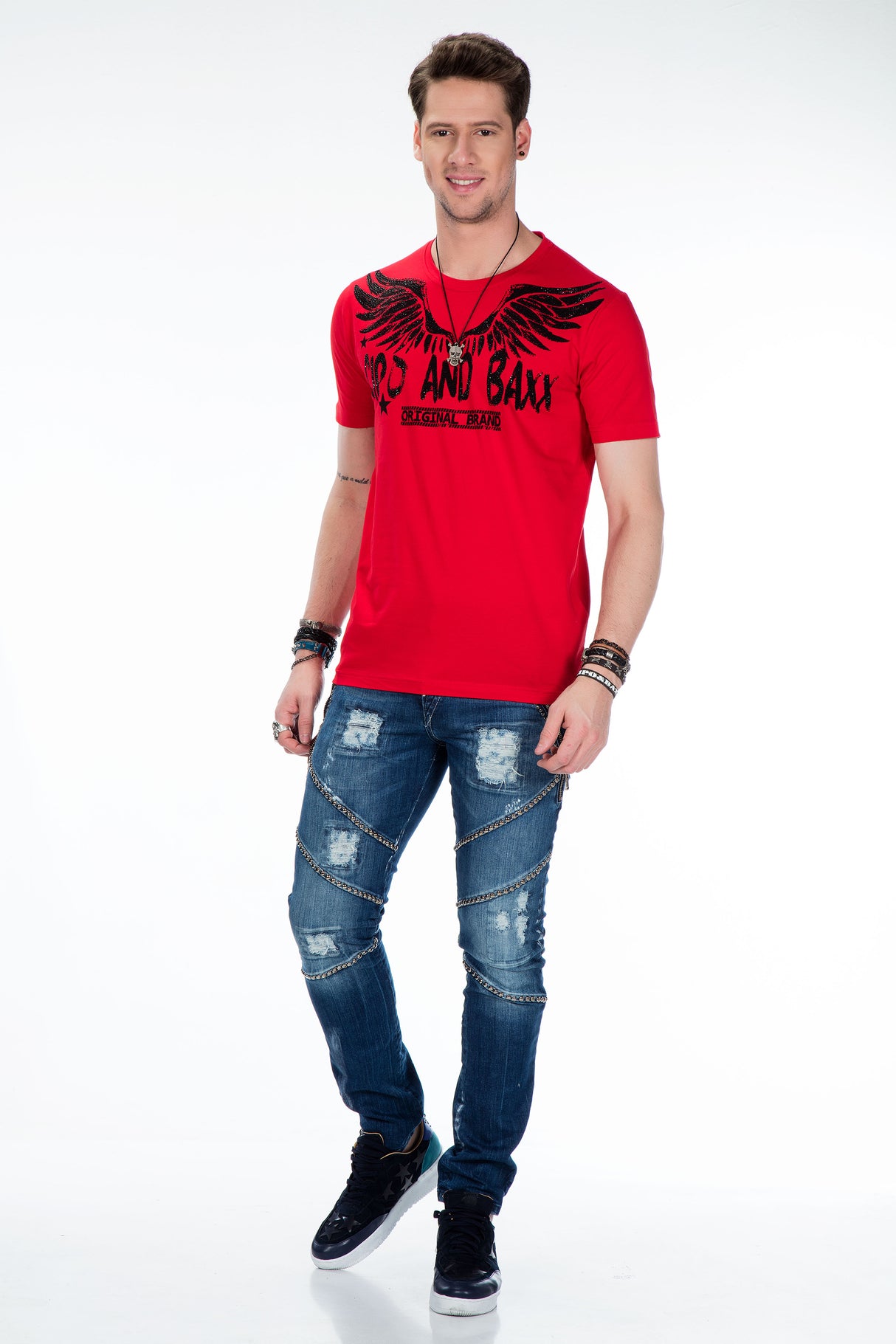 CT411 T-shirt da Uomo con Stampa Ali