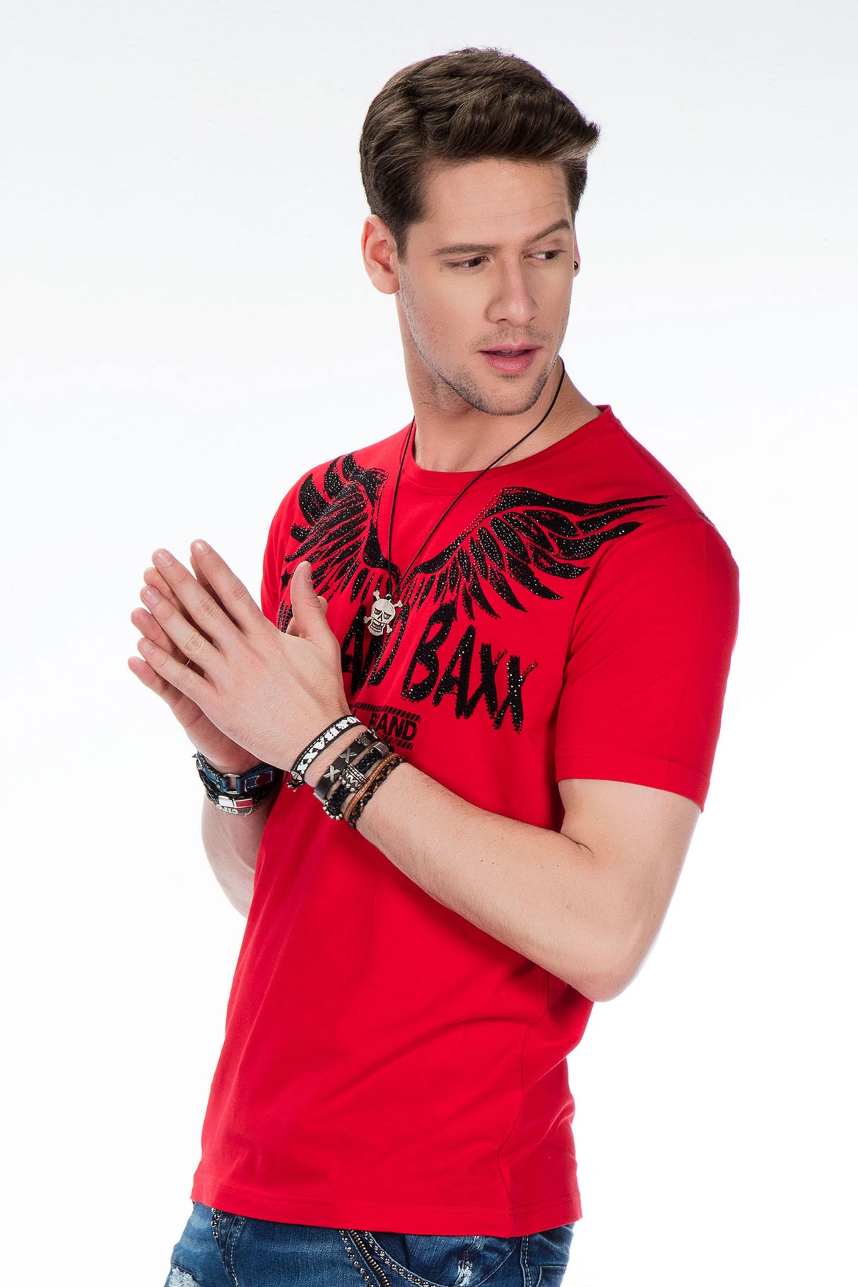 CT411 T-shirt da Uomo con Stampa Ali