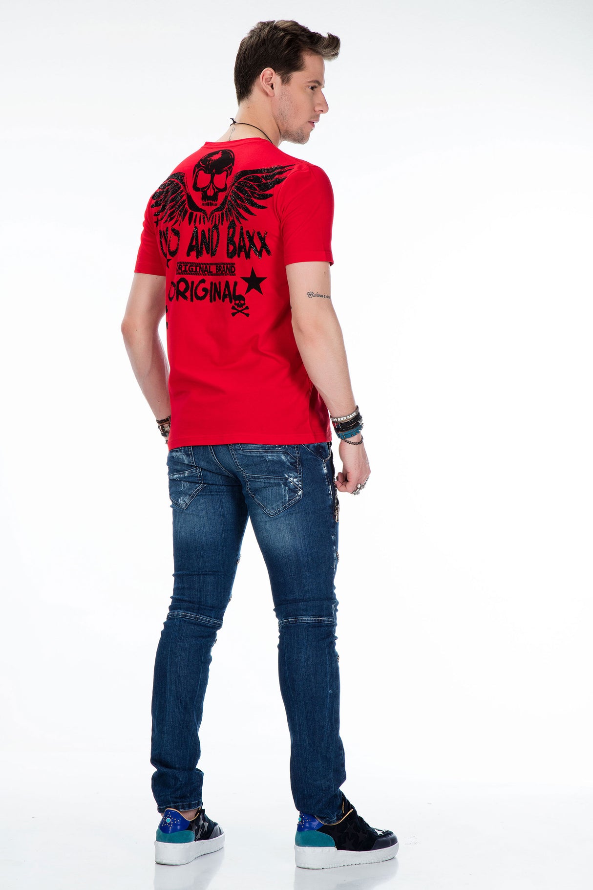 CT411 T-shirt da Uomo con Stampa Ali